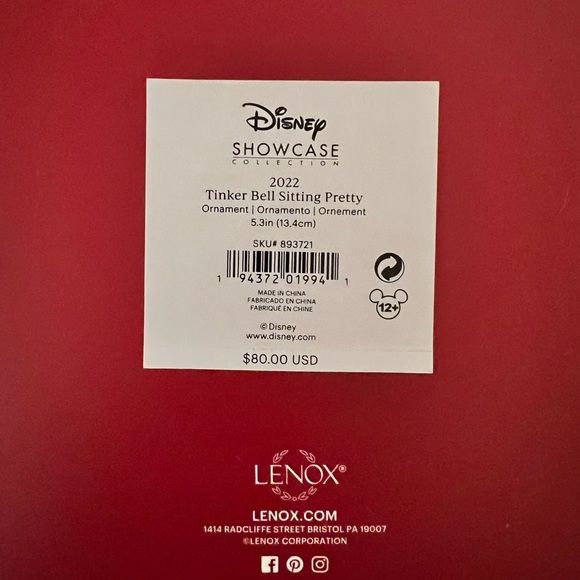 Tinker Bell Sitting Pretty Ornament Disney Collection for 2022 Annual Series - Picture 5 of 8